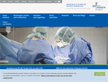 Tablet Screenshot of marienhaus-klinikum-ahr.de